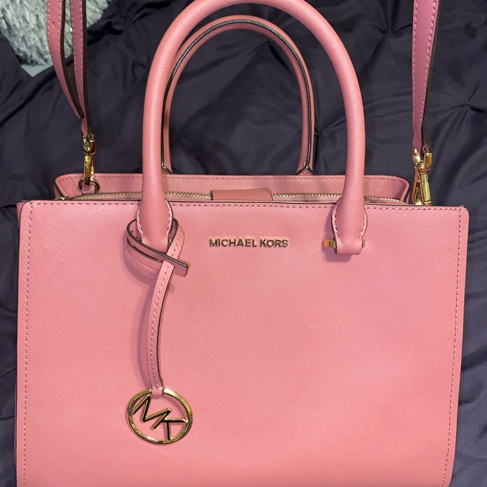 Michael kors pink cross body